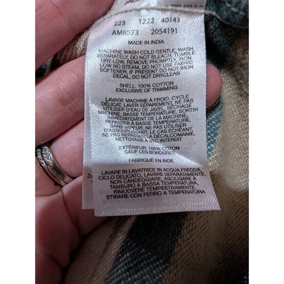 Columbia Mens Plaid Pitchstone Heavyweight Flannel Button Up Shirt Sz S AM8573 - Picture 7 of 7